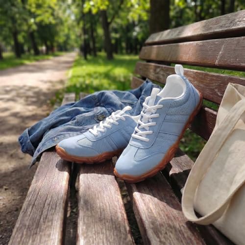 Image of Women's Barefoot Sneakers Wide Toe Box Zero Drop Sneakers | Breathable Lightweight Non-Slip Shoes for Gym Training, Trail Running, Hiking & Daily Walking