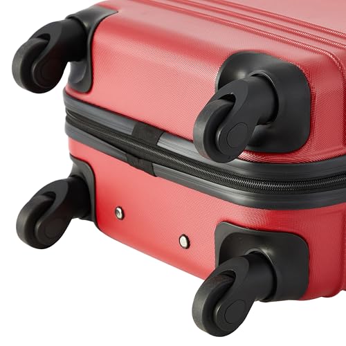 Image of Travelers Club 22 inch Richmond Spinner Carry-On Luggage, Red