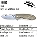Western Active Honey Badger 8Cr13Mov Pocket Knife 3.63