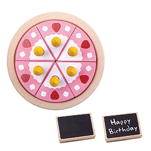 CZLSD Hölzernes Spiel-Nahrungsmittel-Set - Spielen Sie Spielküche - Holz, das Playset spielt – Bild 4