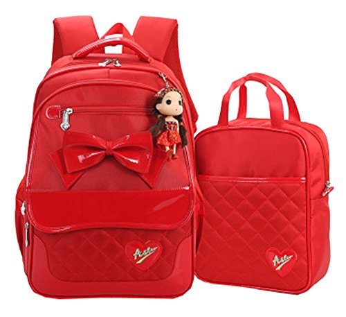 Fanci 2pcs cute bowknot princess style school bag backp…