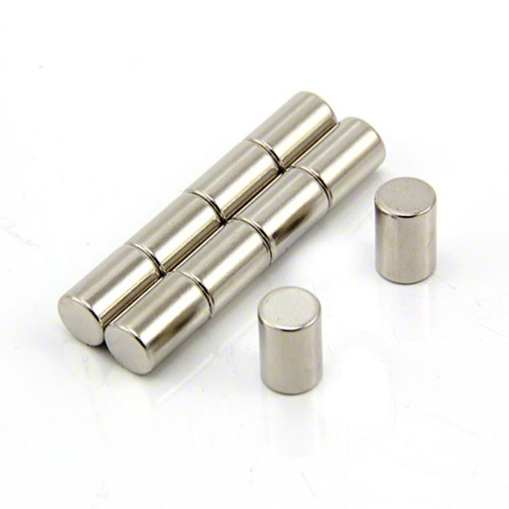 N42 Neodymium Magnet for Arts, Crafts, Model Making, DIY, Hobbies, Office, and Home - 8mm dia x 12mm thick - 2.8kg Pull - Pack of 10