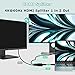 HDMI Splitter 1 in 2 Out 4K 3D HDMI Distributor Adapter 1 zu 2 Way für Dual Monitore, 2 Port Hub Kabel für PS3/4, Xbox, Sky, DVD, HDTV, Projektor