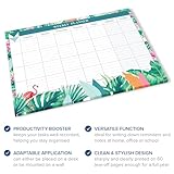 Joeji's Kitchen Weekly Planner Pad Tear Off Sheets 60 Pages A4 Organiser 100 GSM Offset Paper Punched Hole for Hanging Plan Your Weekly Timetable (Aqua) - Image 3