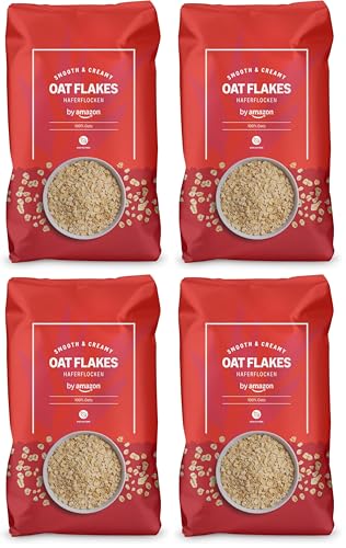 by Amazon Zarte Haferflocken, 500g (Packung mit 4)