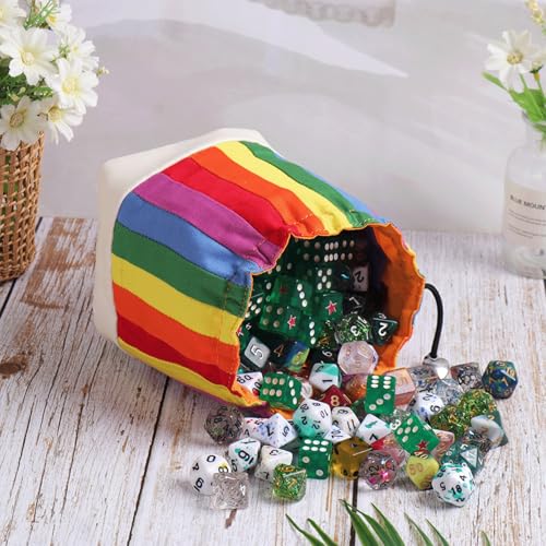 Bolsa para Dados de Mahjong con Cordón Arcoíris miniatura 3