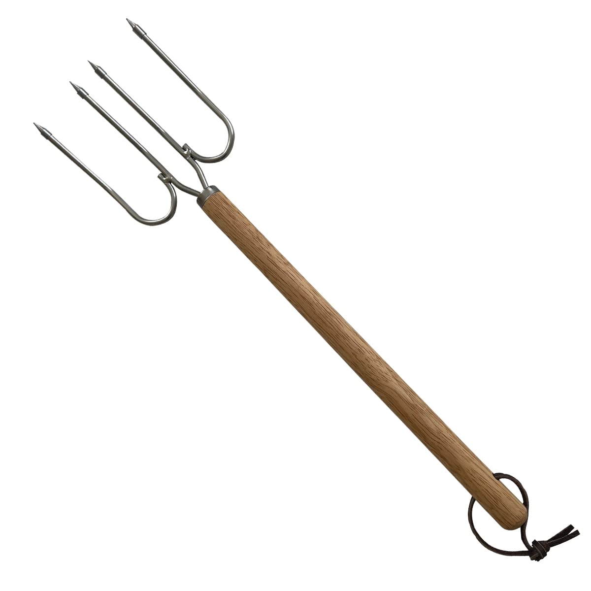 Stainless Steel Meat Forks, Set of 2 Long Handles Poultry Forks for Lifting and Turning Large Roast, Ham & Big Turkey, 17 Inch, Heavy Duty, Wooden Handle With Strap — Amazon image 6