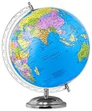 Zest 4 Toyz Globe For Student Kids Learning Educational World Globe 10 Inches Height Metal Base Globe For Home Decor & Office Table