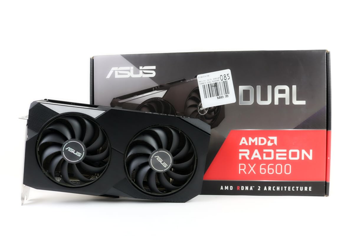 Amazon.com: ASUS Dual AMD Radeon RX 6600 8GB GDDR6 Gaming Graphics