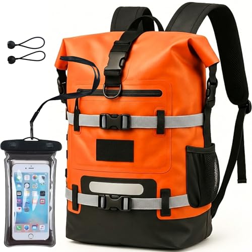Sac étanche 30L orange IPX6 : fini l'humidité en paddle et kayak