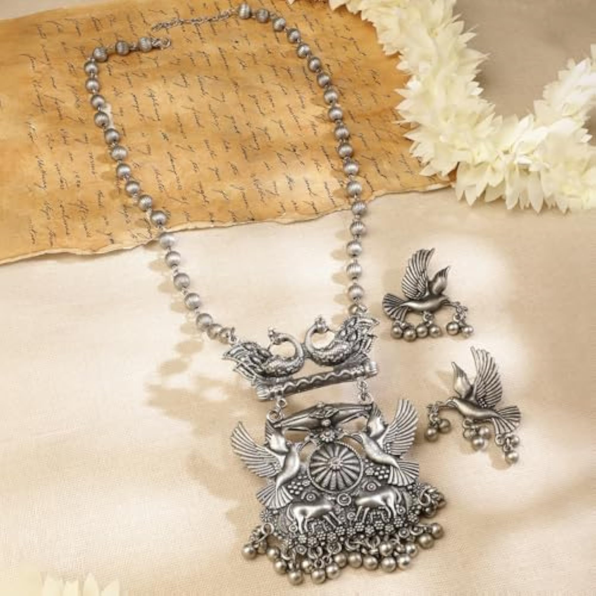 Traditional Statement Oxidised Jewellery Set for Women