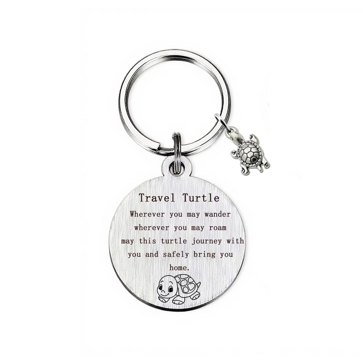 ToVii Tortoise Keychain Travel Keychain Travel Gifts for Women Family Friends Graduation Gifts