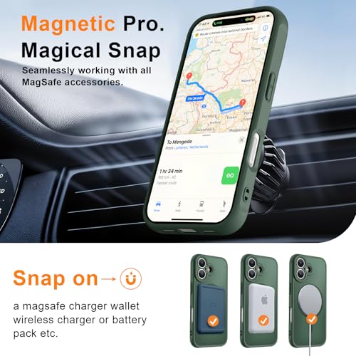 Image of MOCCA Magnetic Shockproof for iPhone 17 Case,Midnight Green