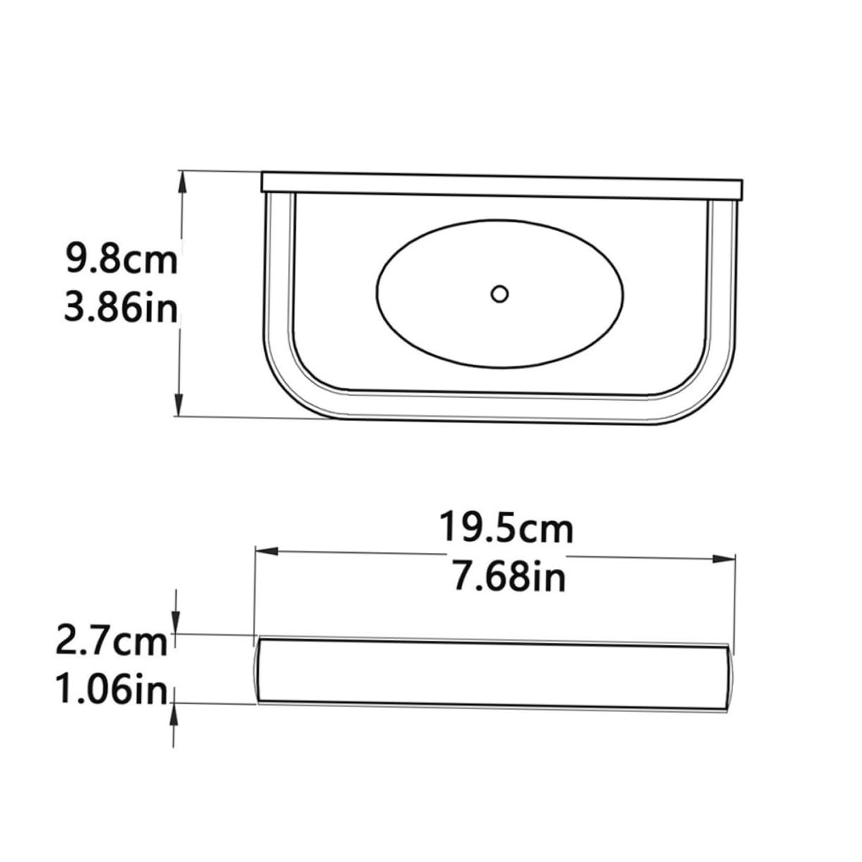 Jabonera de Latón Negra para Pared, Escurridor de Doble Cara | Baño y Cocina, Instalación Sencilla, Accesorios Incluidos, Diseño Vintage y Moderno, Resistente al Óxido