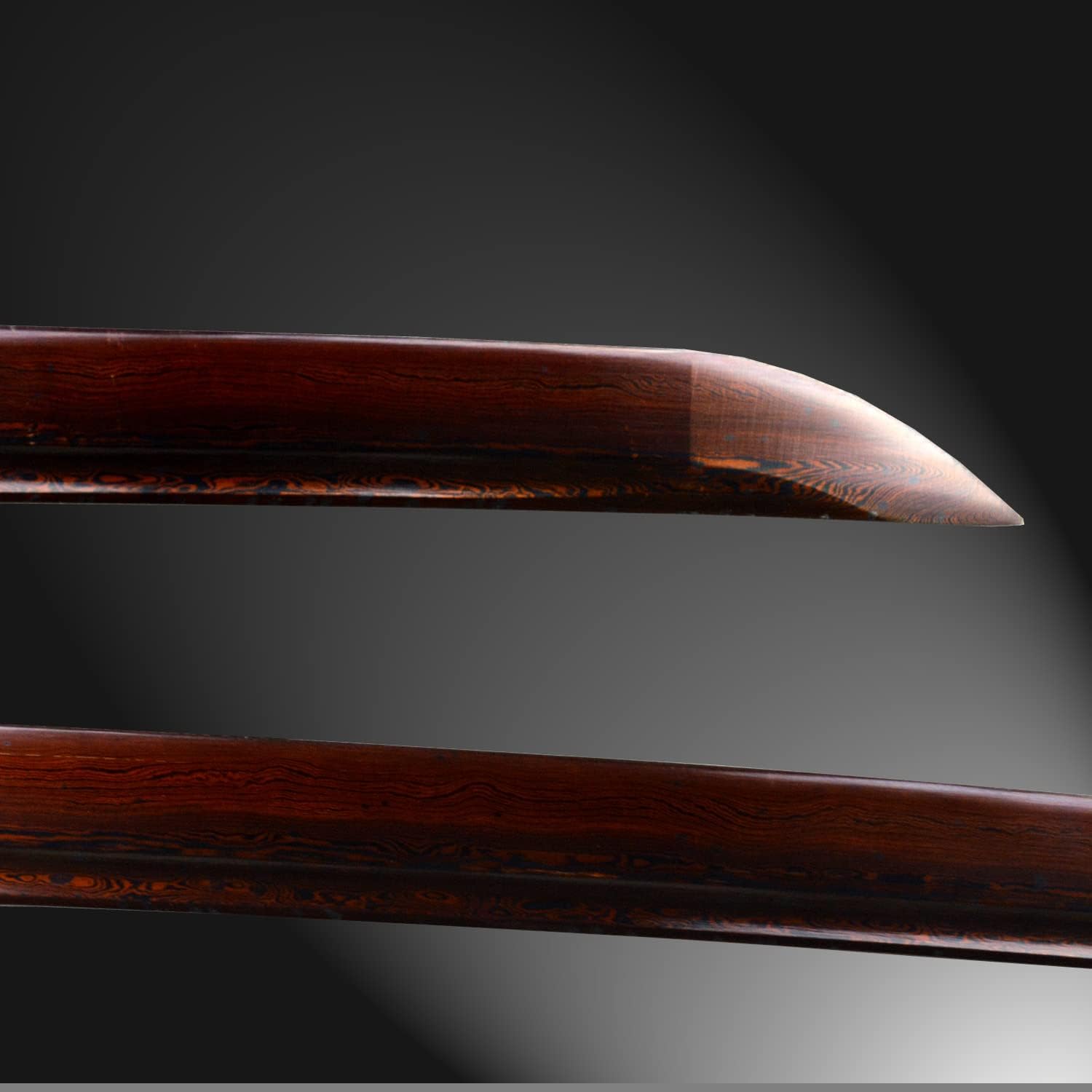 HERO SWORD Handmade Red Damascus Folded Steel Katana Real Sharp Samurai Sword Hand Forged Full Tang Functional Knives Japanese Weapon Best Gift for Men Women