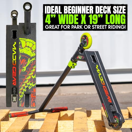 Image of Pro Stunt Trick Scooter for Kids Ages 5-12 - Lightweight Durable Freestyle Kick Scooter for Skatepark and Street - Easy Assembly - Madd Gear MG2