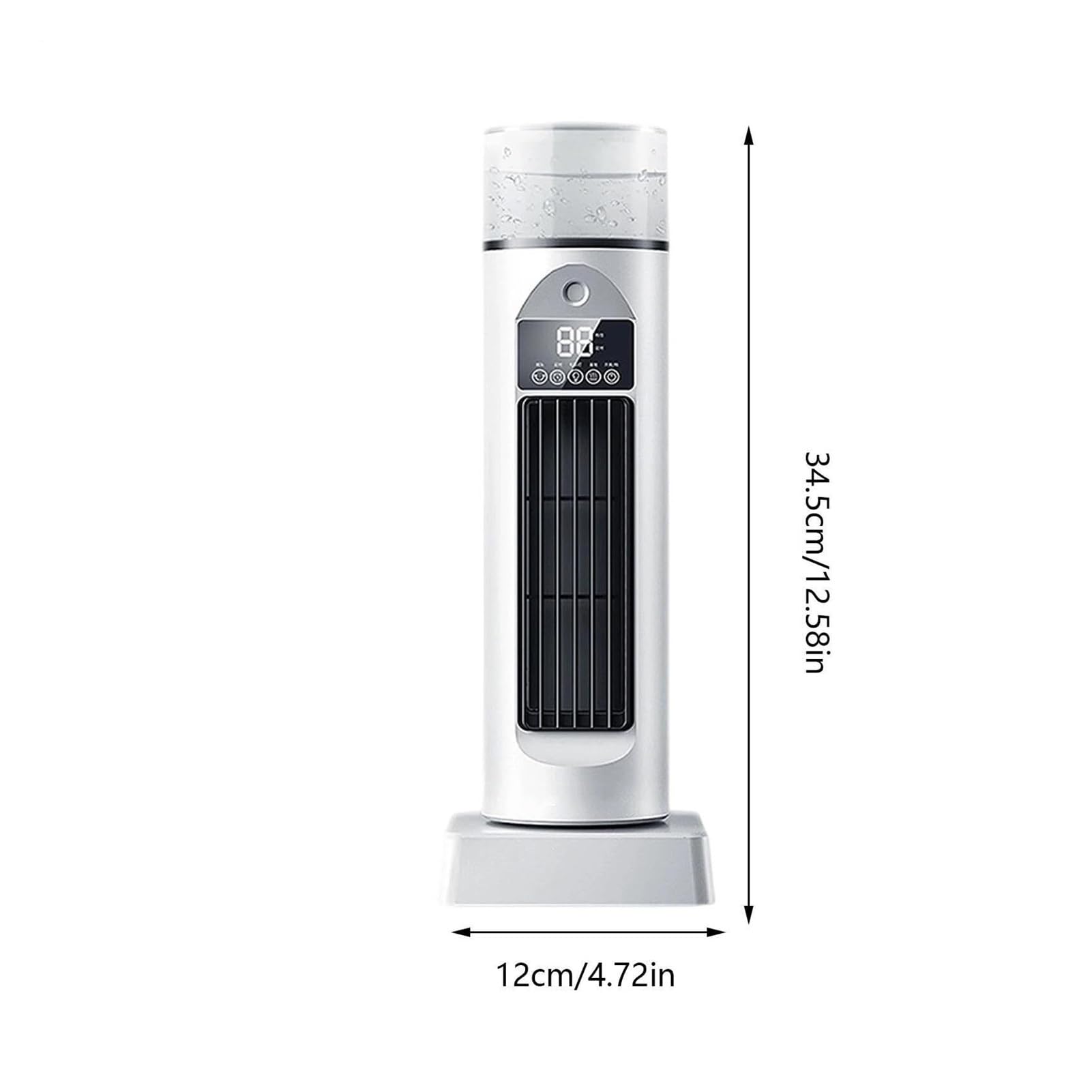 Genérico Aire Acondicionado Móvil Refrigerador de Aire Silencioso VentiladorAire Acondicionado Móvil Refrigerador de Aire Silencioso Ventilador | 6 Chaquetas, Mando a distancia, Oscilación a 110°