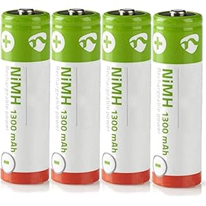 TronicXL 4 stuks accu AA 1.2V 1300mAh voor telefoon handset Siemens Gigaset 4000 Comfort Classic 3000 700K T-sinus