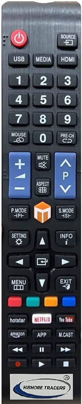 Kishore Traders Compatible Remote Control For Wisdom Cloud Smart Led Tv (Please Match Your Old Remote With Given Image)Black (B09TFC63DP) Amazon Price History, Amazon Price Tracker