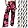 Pantaloni da Donna a Gamba Larga Elasticizzati a Vita Alta Pantaloni da Spiaggia in Cotone Lino Pantalone Estivi a Palazzo (a1-Rosa Caldo, M)