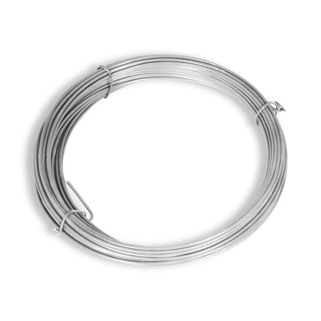 LAPOOH Valla Tela metálica y Postes Acero galvanizado Plateada 15x1 m, Alambradas para Fincas, Malla Metalica, Alambre De Espino, Valla Metalica, Malla Ganadera, Malla Cinegética