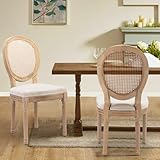 SoarTalent Sillas de Comedor Tapizadas Juego de 2,Beige