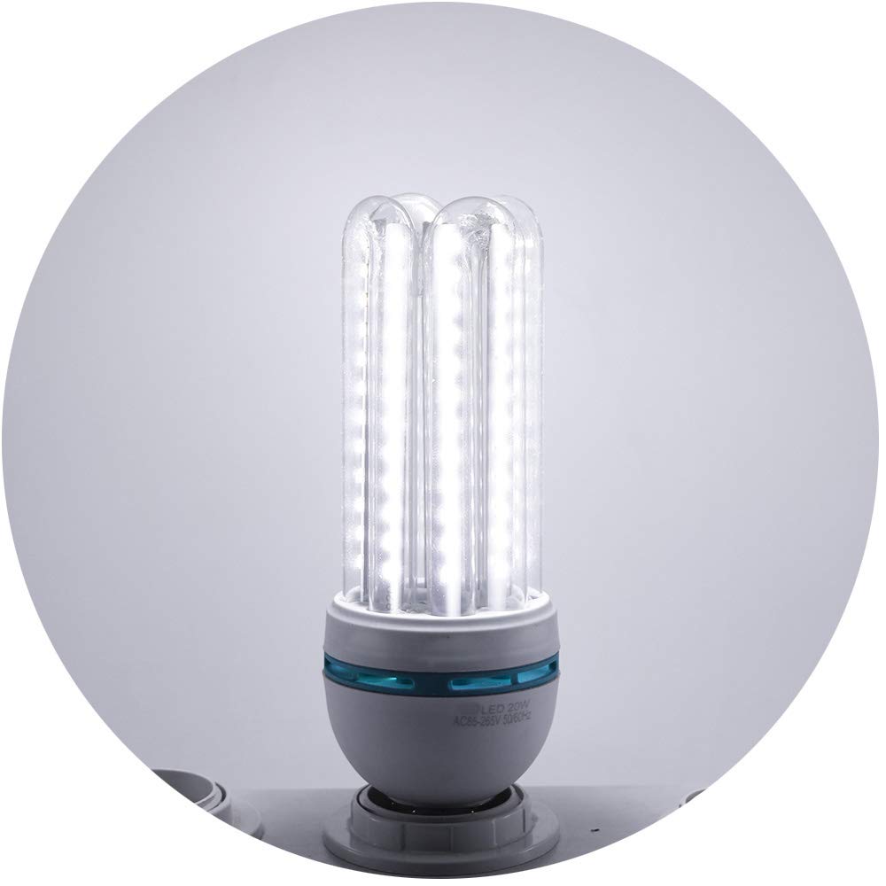 Xindaxin® - Bombilla LED de bajo consumo (20 unidades, E27, 20 W equivalentes a 200 W, no regulable, luz blanca fría, 6000 K, adecuada para bares, cafeterías, restaurantes, etc.