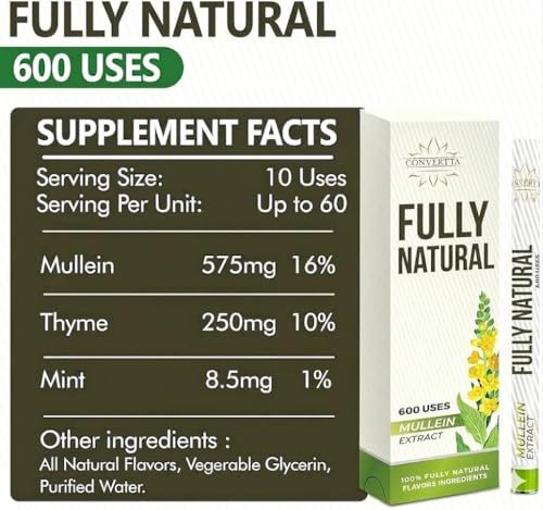 Image of Herbal Diffuser | Natural Mullein & Thyme Botanical Extract | Plant-Based Wellness | 600 Series - 5-Pack