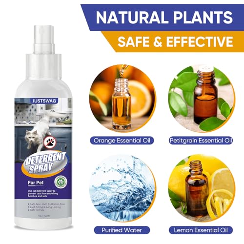 Justswag Cat Spray Deterrent, Effective Anti-Scratching Spray For Pet Behavior Training thumb #3