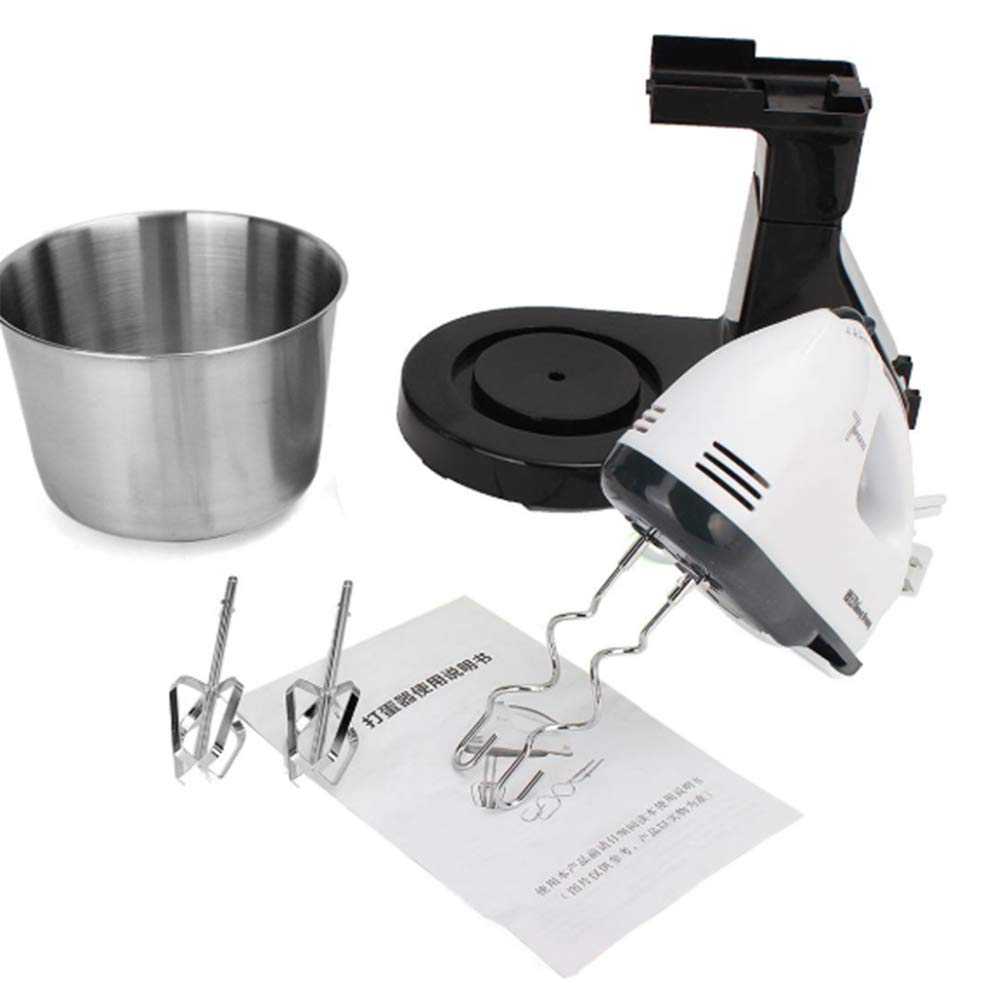 Impastatrice elettrica a Mano, Frusta a Mano Leggera a 7 velocità con Ciotola, per Cottura da Cucina Torta all'uovo Impastatrice elettrica Professionale Impastatrice per Dolci