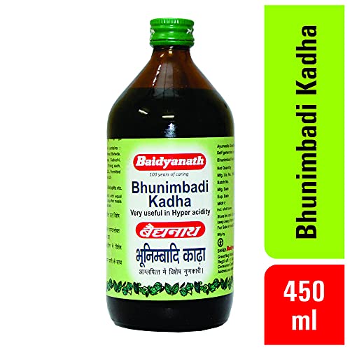 Baidyanath Bhunimbadi Kadha - Ayurvedic Syrup Useful in Hyperacidity - 450 ml - Image 4