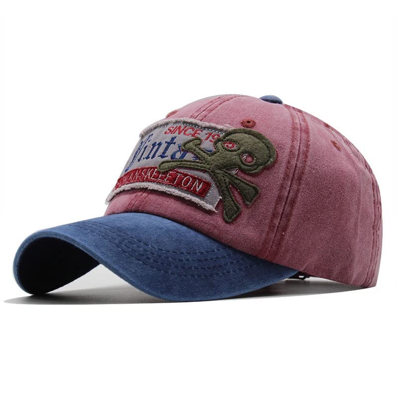 Chapeau pieuvre rose unisexe avec panneaux respirants type camionneur noir