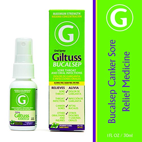 Bucalsep Canker Sore Relief Medicine by Giltuss | Remedy for Cold Sores, Mouth