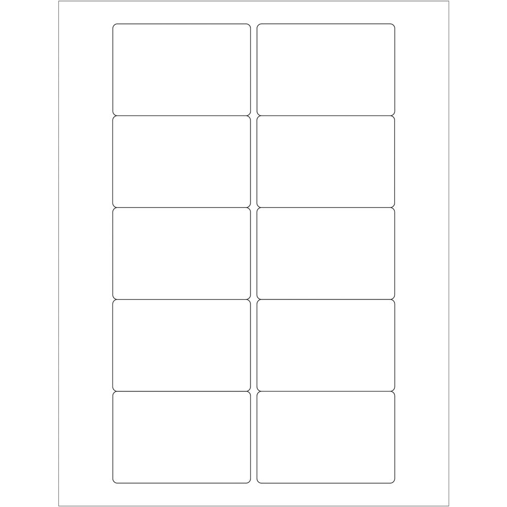 Box Partners 3 x 2 Weather-Resistant Laser Labels