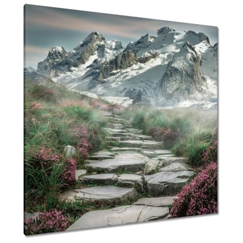 Toile vue sur la montagne 90x90 cm décoration murale imprimée H7868Z_PC1BE