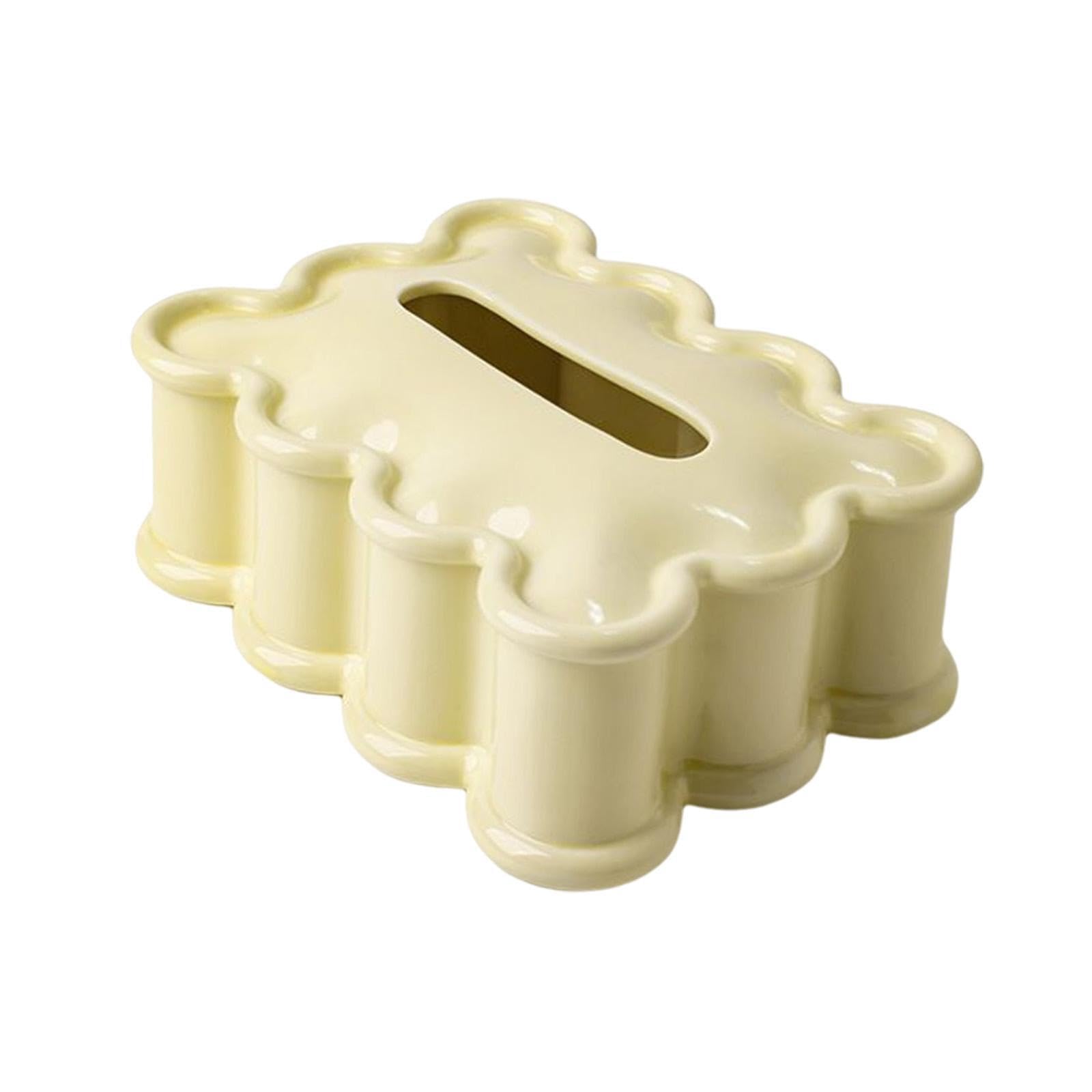 TWISAXC for Creative Ceramic Facial Napkin Cover Holder Stylish Tissue Holder Elegant Look Enhancing Decoration For Bathroom And Desktop Spaces Paper Tissue