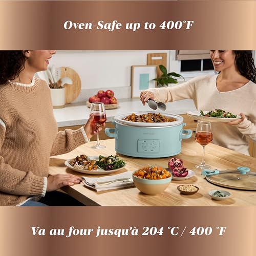 Crock-Pot Design Series Programmable 6-Quart Slow Cooker, Ocean Fog Green by Crock-Pot - Image 6