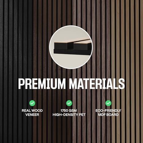 Image of Samples-Pack Acoustic Slat Wall Panels - Soundproof Wood Paneling for Interior Decor