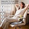 Seat Cushion, Office Chair Seat Cushions for Office Chair with L-Shaped Ergonomic Design, Memory Foam Chair Cushion for Long Sitting Office Worker(Black Gray) #3