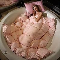 Vista 5 de QDLZLG - Relleno de edredón de plumón de ganso tamaño Queen King, manta de algodón con carcasa de edredón de ganso de invierno