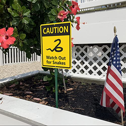 Panneau de jardin SmartSign avec piquet aluminium antirouille jaune et noir