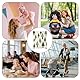 Qwrqwr Wickeltasche Klein mit Wickelunterlage für Unterwegs Mommy Bag für Baby Erstausstattung Organizer für Windeln Feuchttücher Praktische Faltbare Wickeltasche für Outdoor Aktivitäten und Reisen