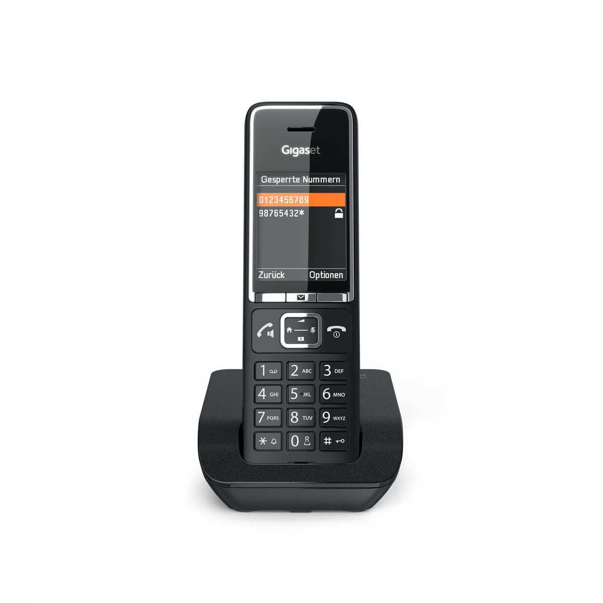 Gigaset Comfort 550 Analog Telephone Caller Id Black, S30852-H3001-B104