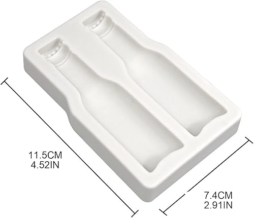 Miniatura 2 de Molde de silicona para botella de cerveza, molde de fondant de chocolate, herramienta para hornear decoración de tartas, molde de adornos de resina