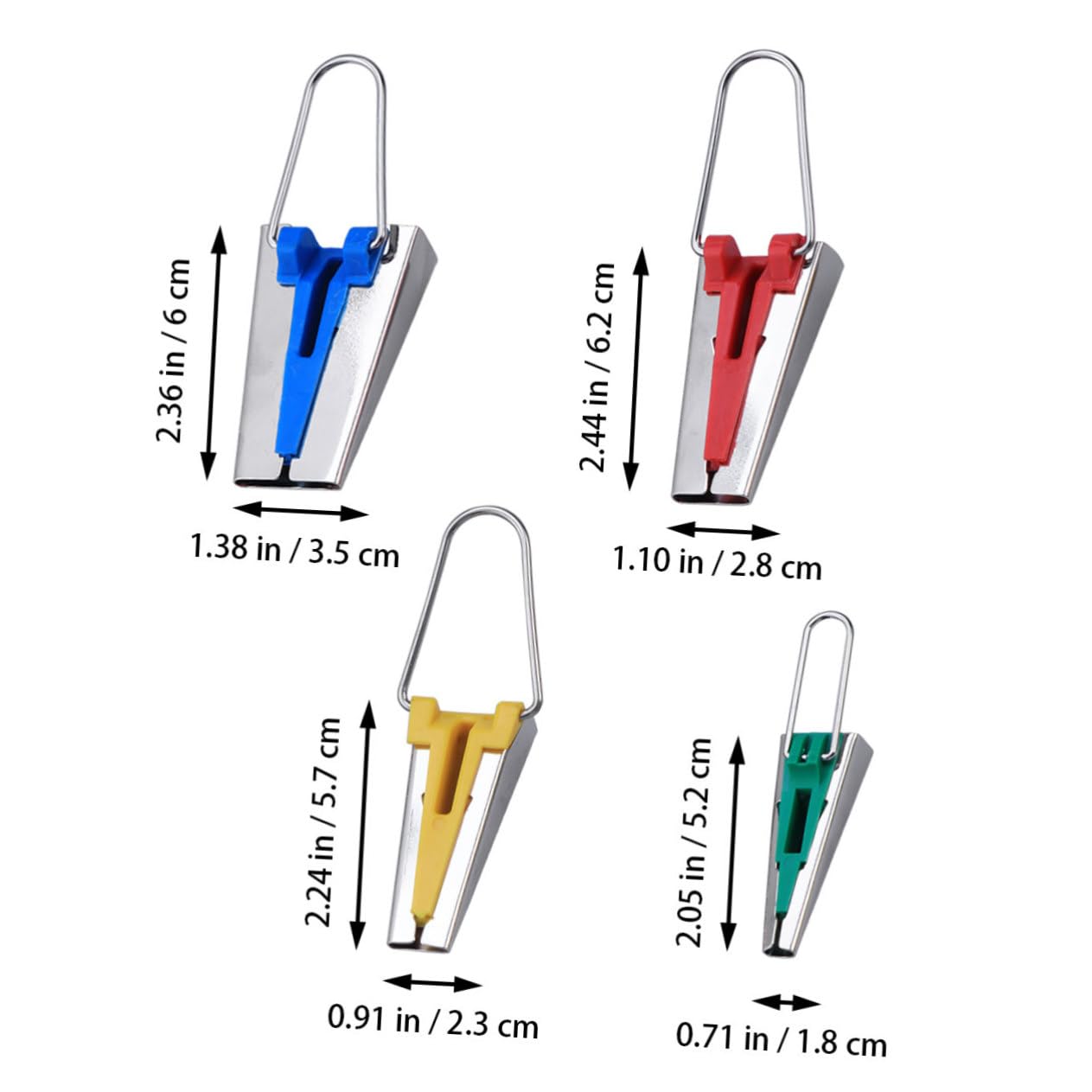 Veemoon 4 Sizes Sewing Bias Tape Makers Set 6mm-25mm Bias Tape Kit for Quilting Fabric Maker Edge Binding Device