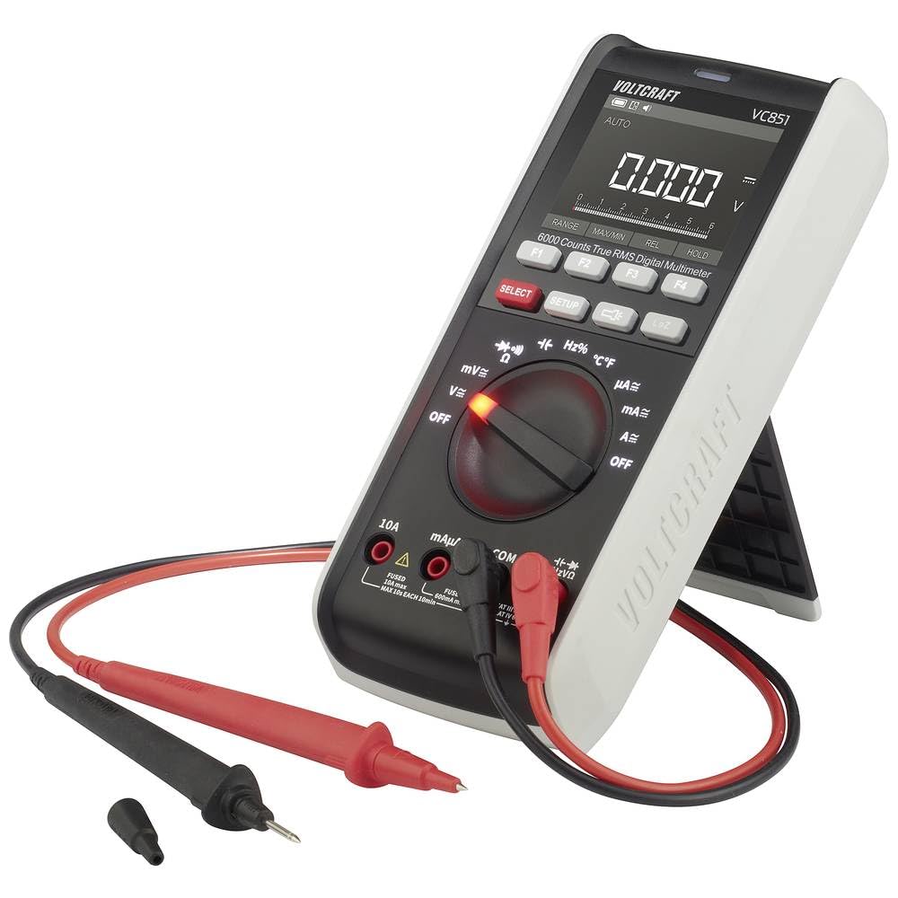 VOLTCRAFT VC851 Hand-Multimeter digital LoZ CAT III 1000 V, CAT IV 600 V Anzeige (Counts): 6000