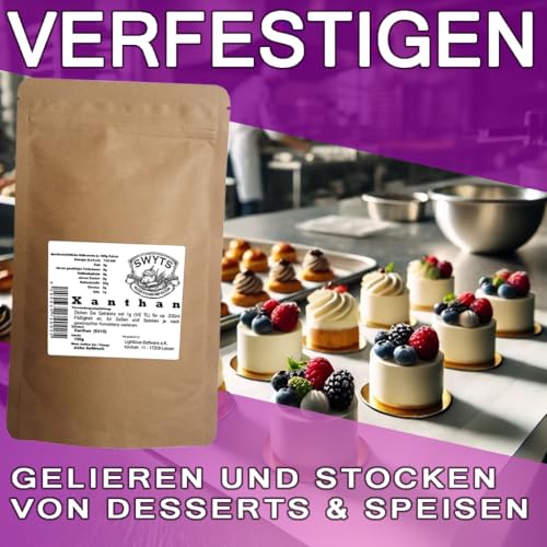 100g Xanthan - Zutaten und Zusatzstoffe von SWYTS - für einen besseren Erfolg in der Küche