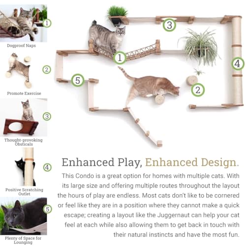 CatastrophiCreations Juggernaut Modern Cat Condo miniatura 2