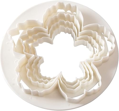 Miniatura 5 de Juego de 4 cortadores de fondant de pétalos de peonía, moldes de flores de grado alimenticio para decoración de pasteles, pasta de goma y