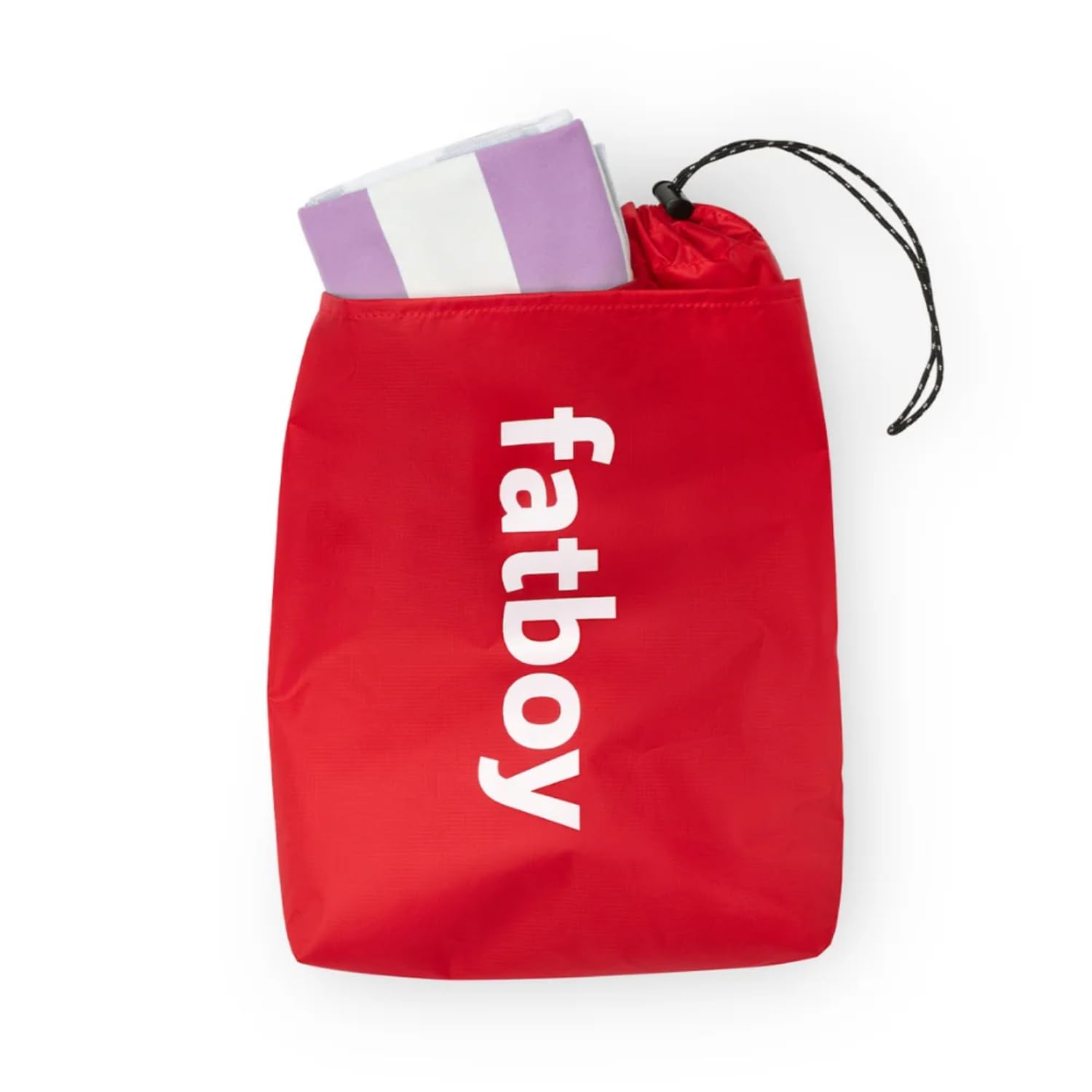 Fatboy Beach Baggy Strandtuch - 165 x 80 cm - Lila | Mikrofaser Handtuch für den Strand mit Tasche, Schnelltrocknendes Badehandtuch, Tasche Dient Als Kopfkissen, Strandhandtuch